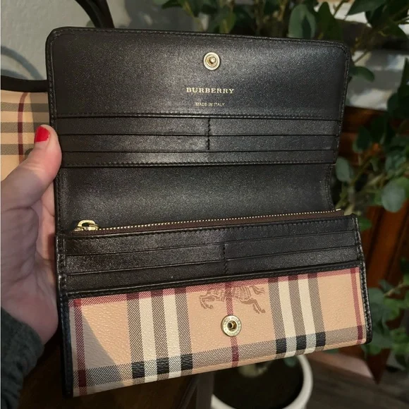 Burberry Alchester Haymarket Medium Bowler Top Handle Bag and Wallet Set NWOT - Picture 9 of 10